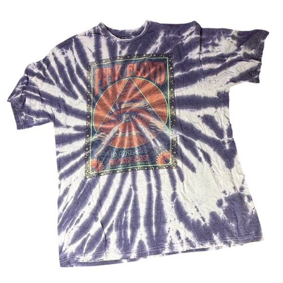 Pink Floyd Tie Dye T Shirt 3XL Fillmore East Concert April 16 1970 - Picture 1 of 3